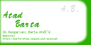 atad barta business card